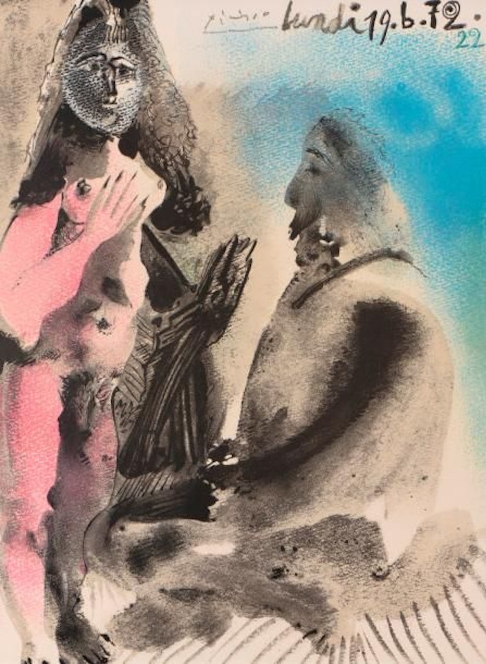 The painter and the courtesan by Pablo Picasso