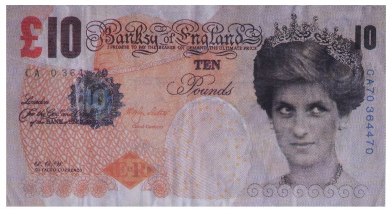 Di-Faced Tenner 10 pounds by Banksy