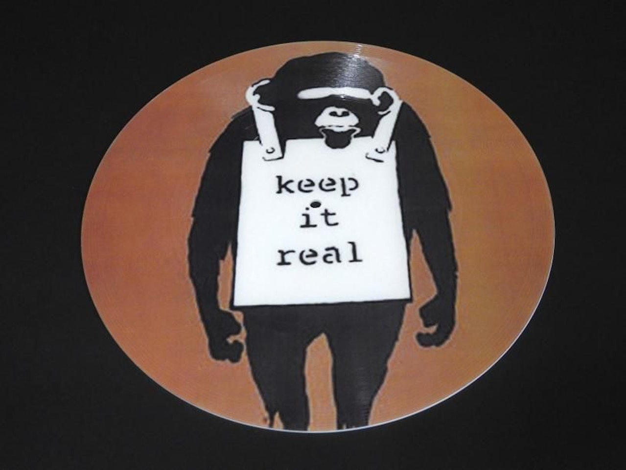 DJ DM "Keep it Real" by Banksy