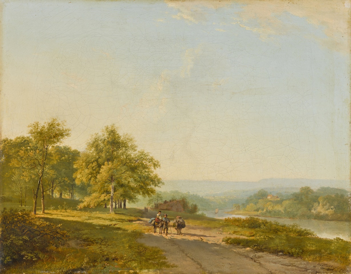 Landscape near Beek by Barend Cornelis Koekkoek