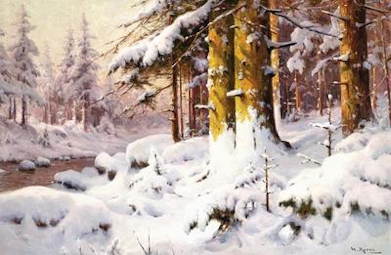 A Wintry Forest by Walter Moras