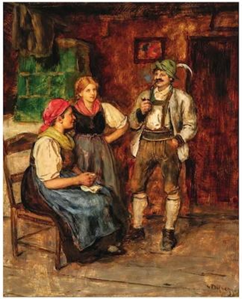 A Dashing Tyrolean by Franz von Defregger