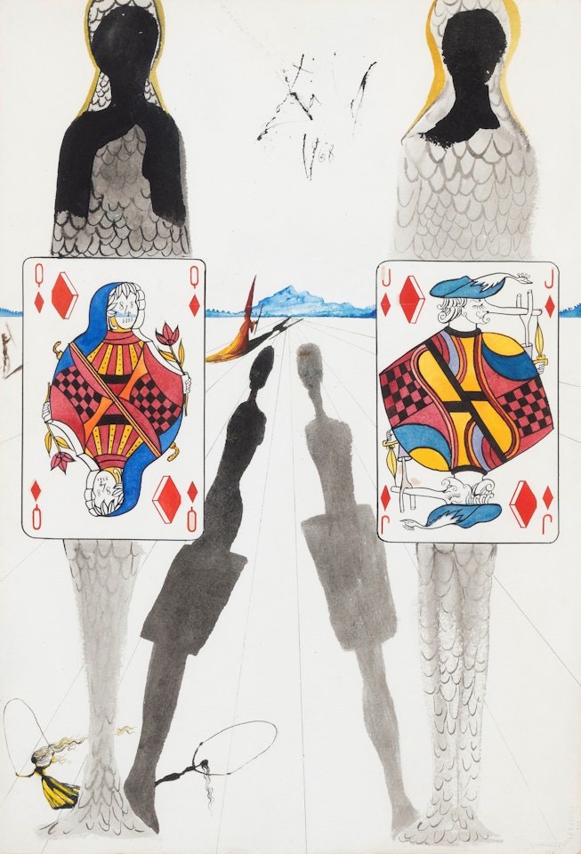 Le Terrain de croquet de la reine by Salvador Dali