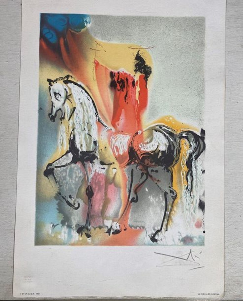 after The Christian Knight by Salvador Dali