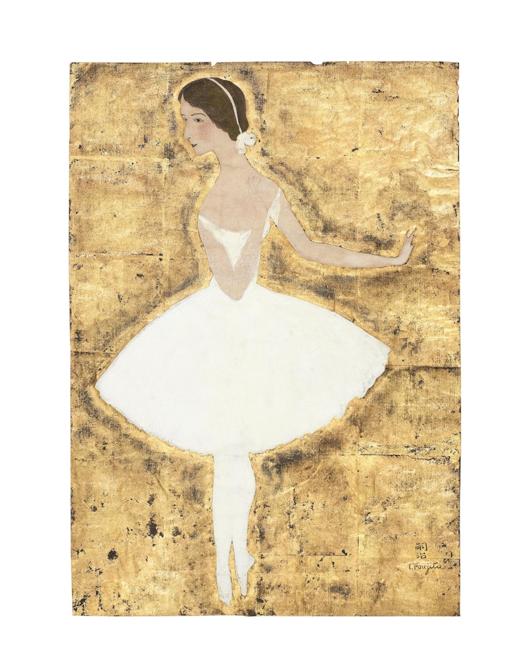 La danseuse en blanc by Leonard Tsuguharu Foujita