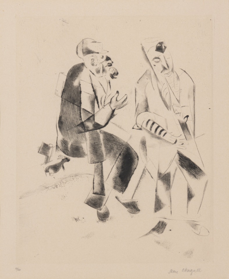 Die Grossväter (from Mein Leben) by Marc Chagall