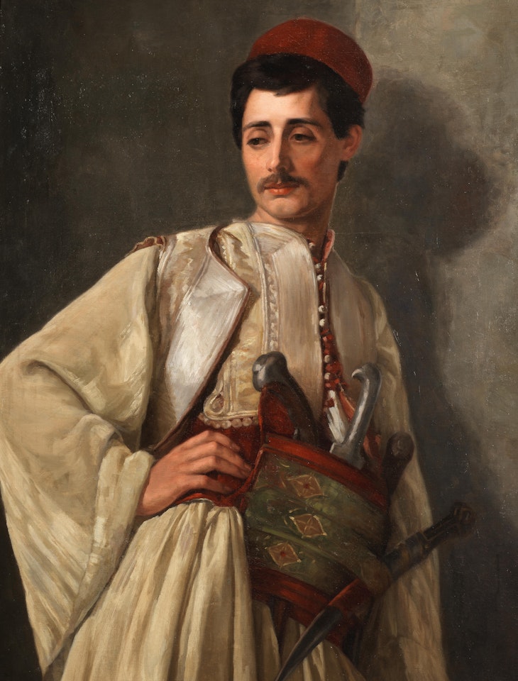 Young Balkan soldier by Continental School