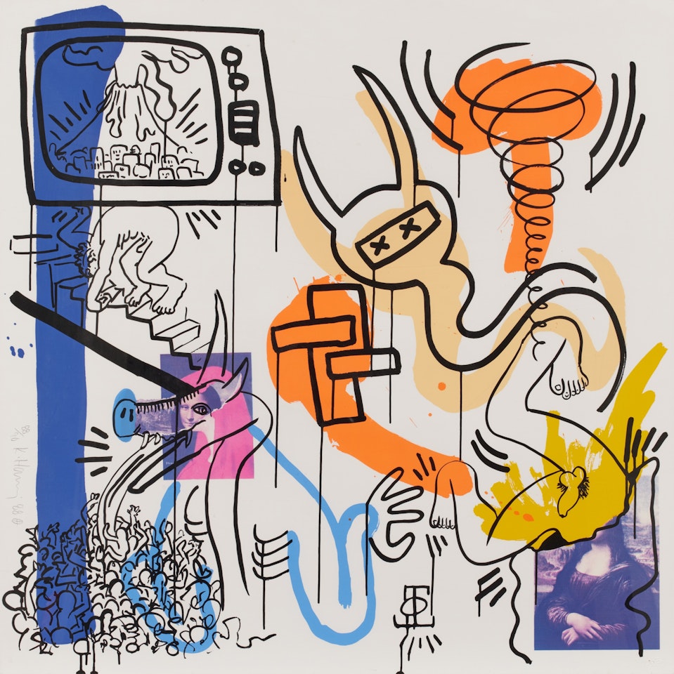 Untitled (Apocalypse 7) by Keith Haring