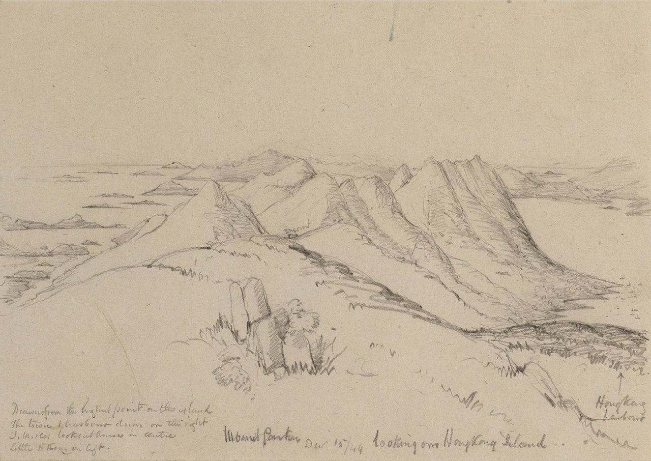 Hong Kong, looking west from Mount Parker by English School