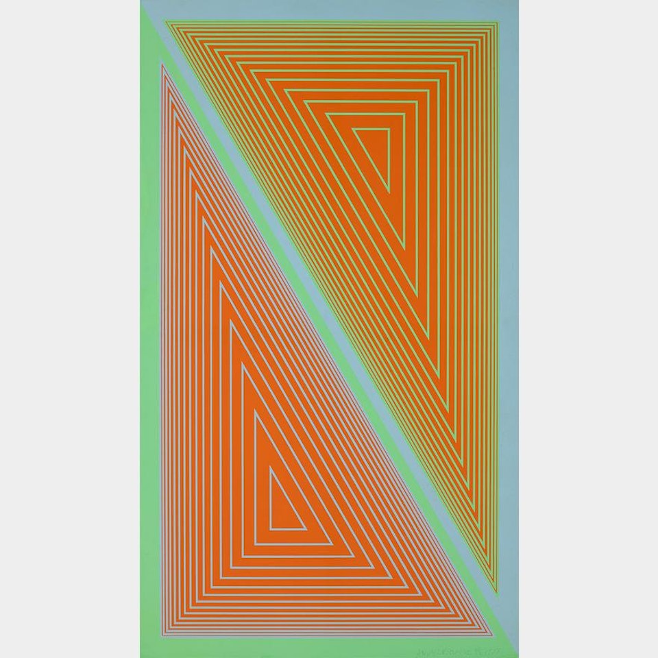 TRIANGULATED ORANGE by Richard Anuszkiewicz