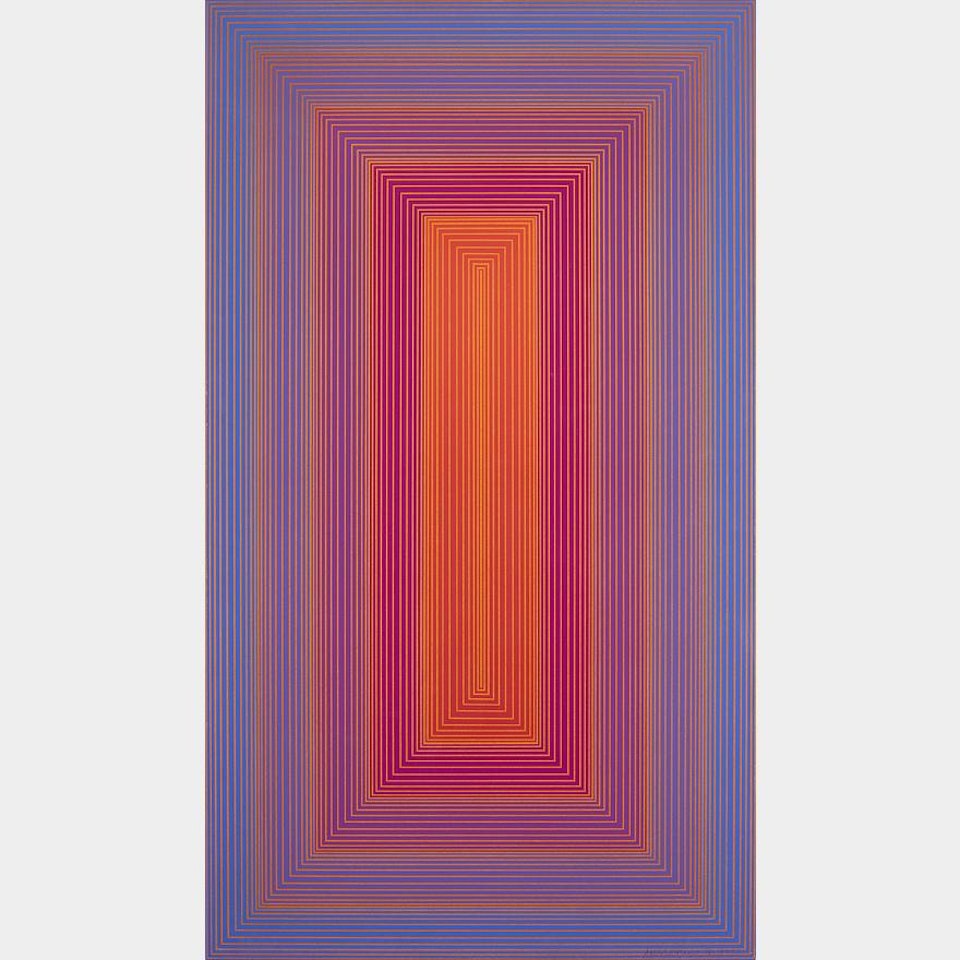 RED TO BLUE PORTAL by Richard Anuszkiewicz