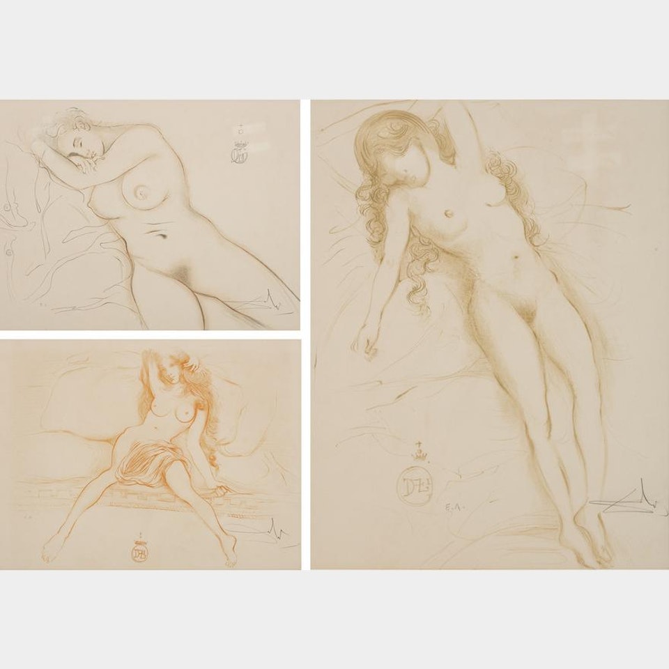 COLLECTION OF THREE LITHOGRAPHS by Salvador Dali