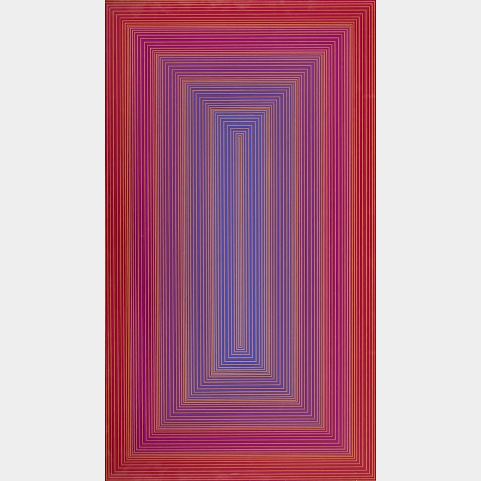 RED TO BLUE PORTAL by Richard Anuszkiewicz