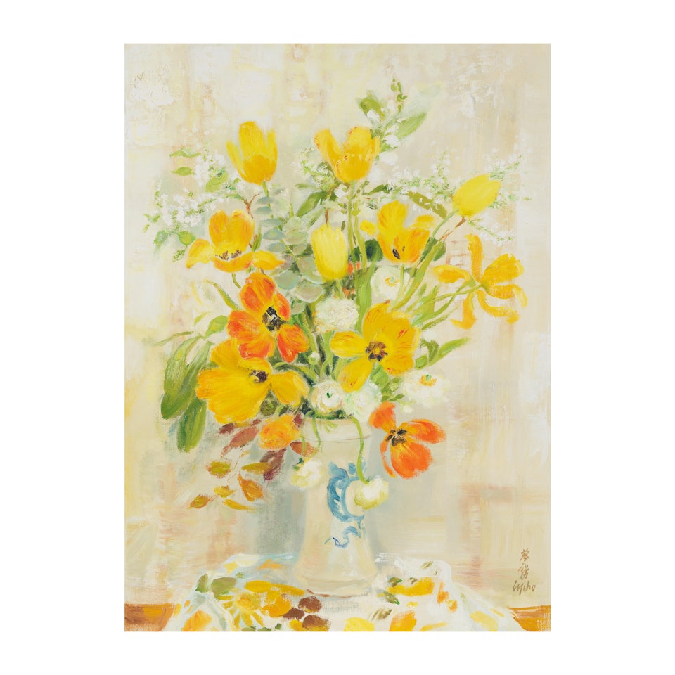 Les tulipes jaunes et oranges by Le Pho