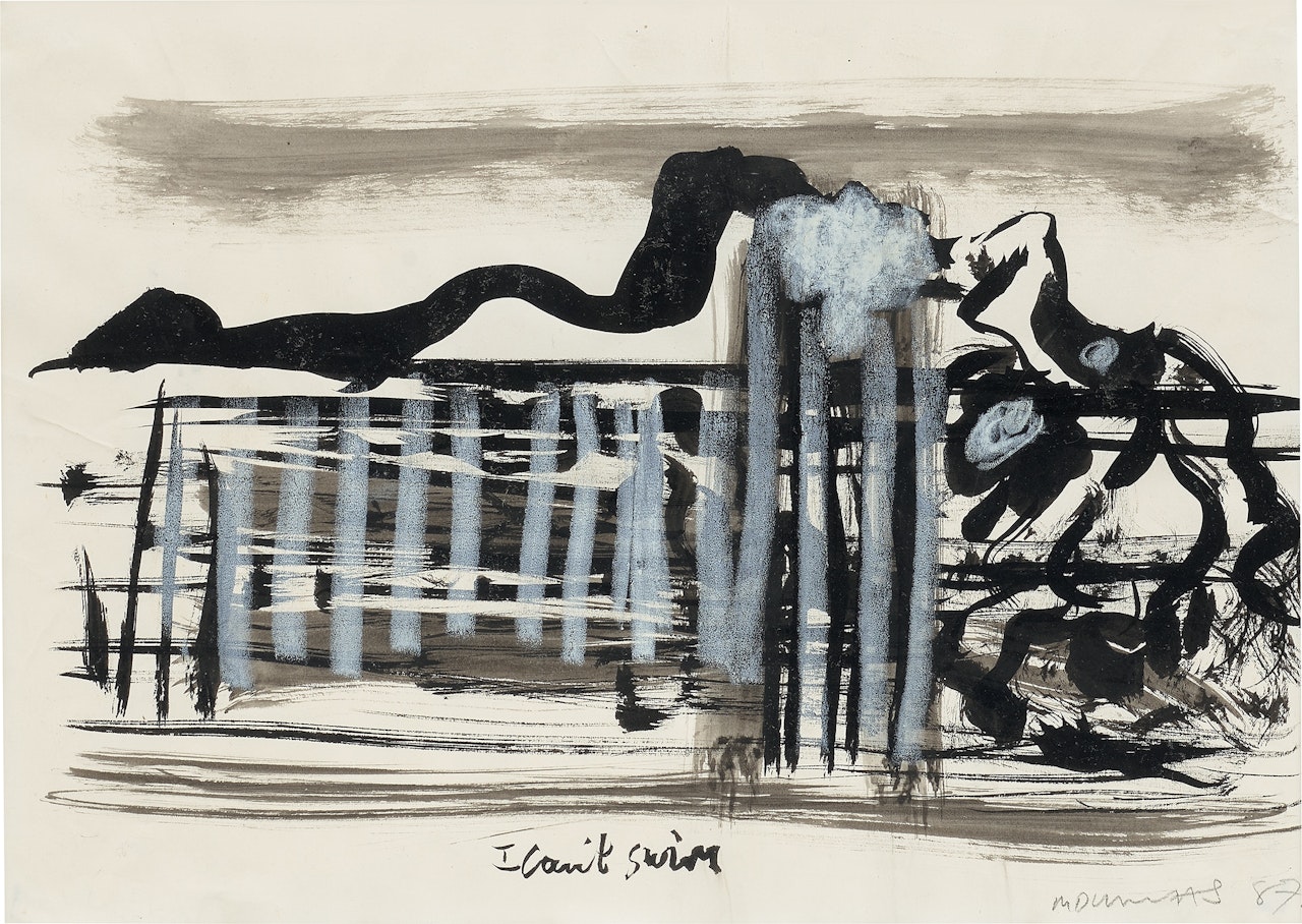 I can"t swim by Marlene Dumas
