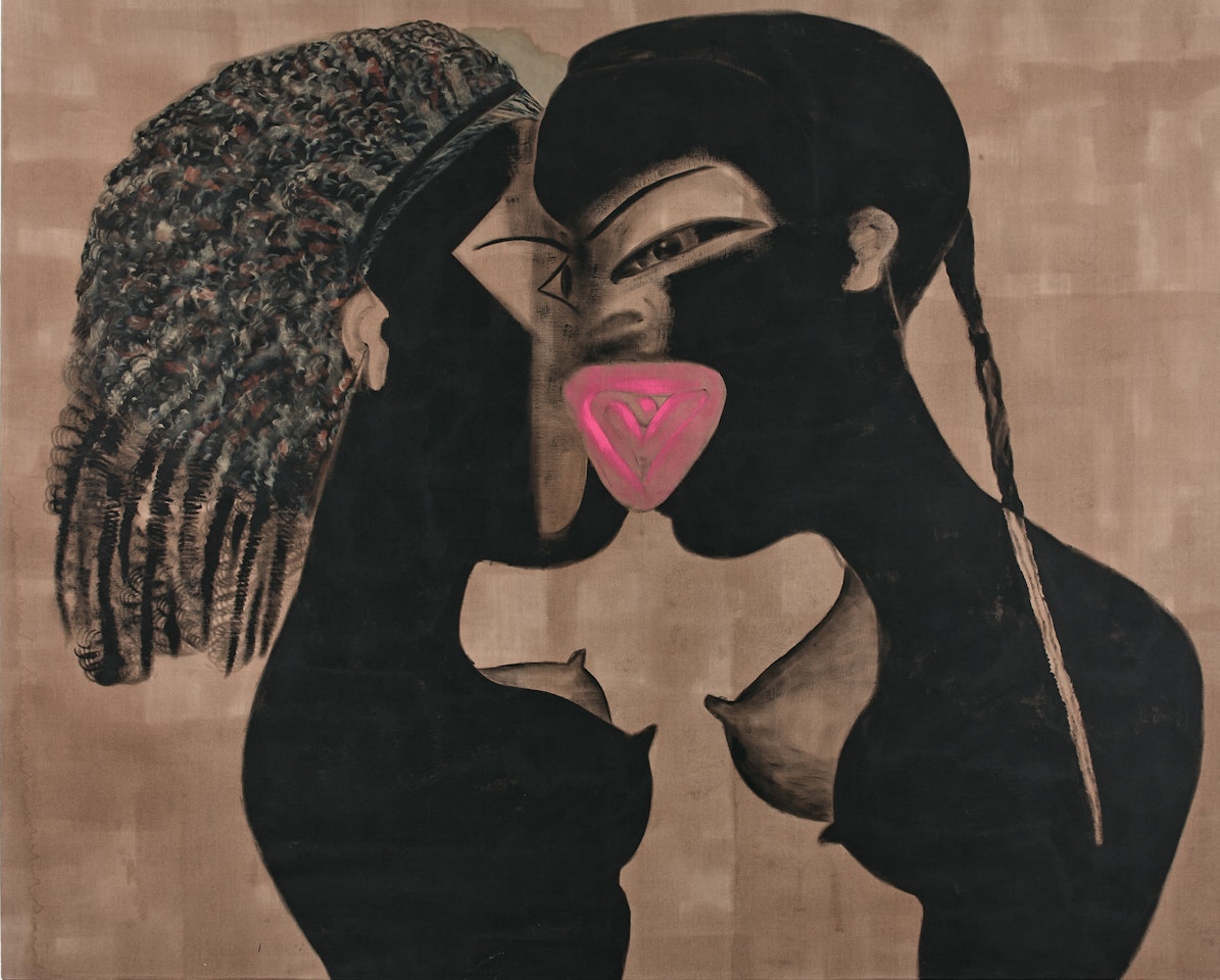 Black muse twice by Francesco Clemente