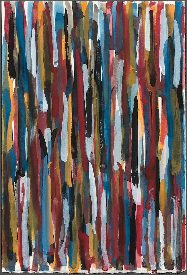 Vertical brushstrokes by Sol LeWitt