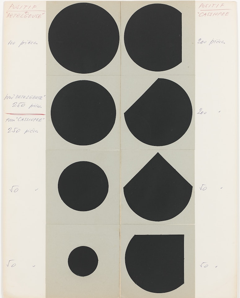 Betelgeuse positif et Cassiopée positif by Victor Vasarely