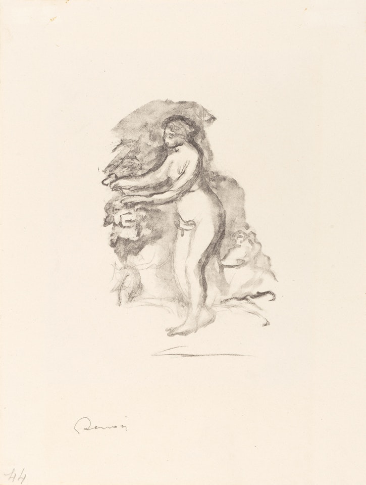 Femme au cep de vigne, from L"Album des Douze Lithographies Originales (Delteil 44) by Pierre-Auguste Renoir