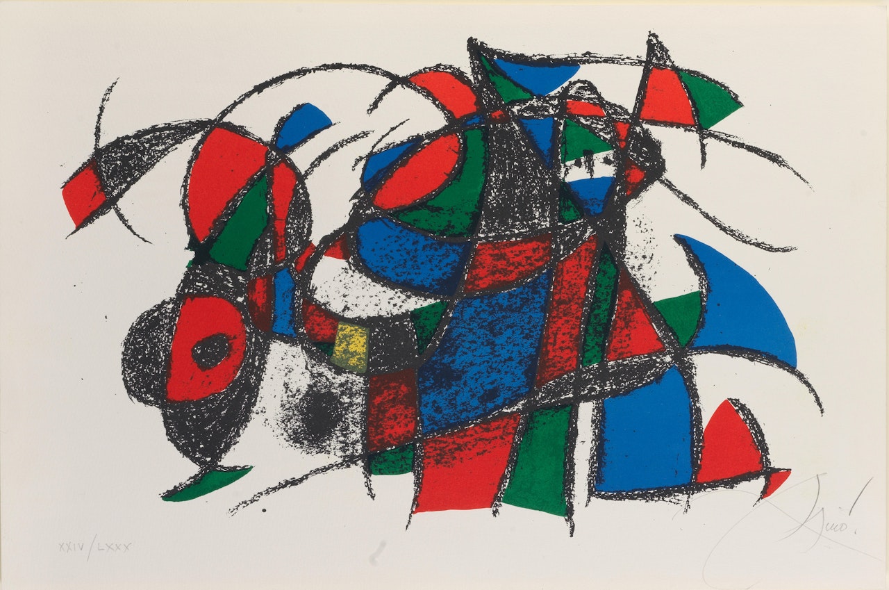 Plate IV, from Lithographe II (Maeght 1039; Cramer 198) by Joan Miró