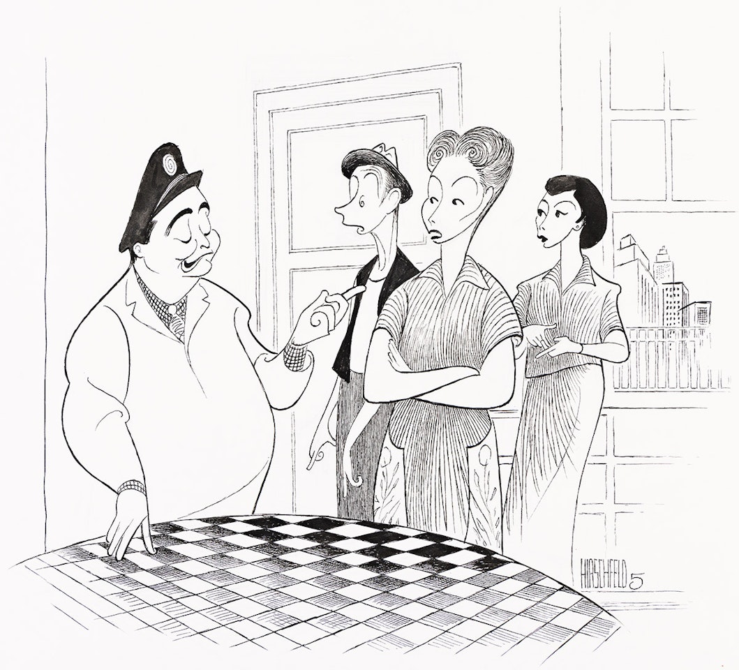 The Honeymooners. by Al Hirschfeld