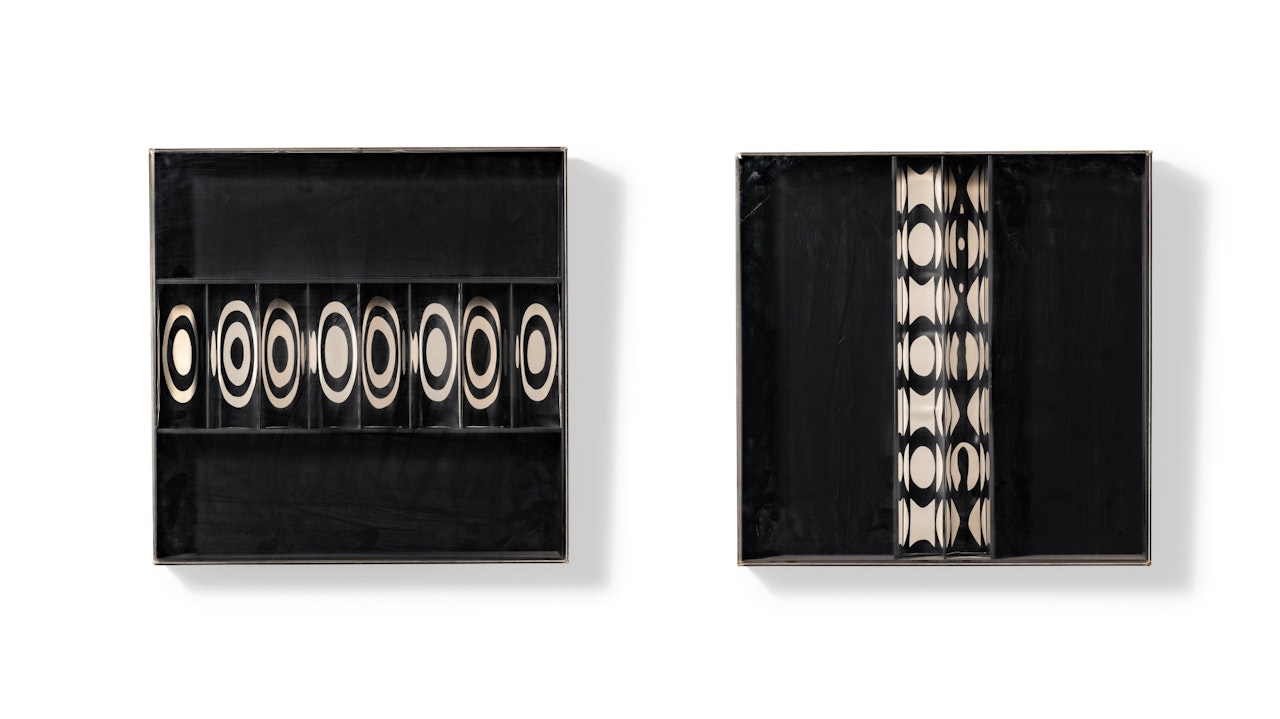 Relief 30 (i) ; Relief 28 (ii) [two works] by Julio Le Parc