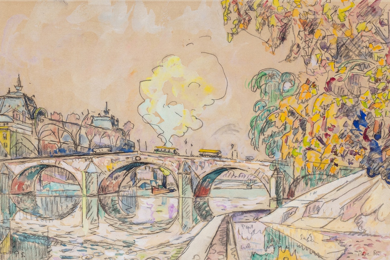 Le Pont Royal (automne) by Paul Signac