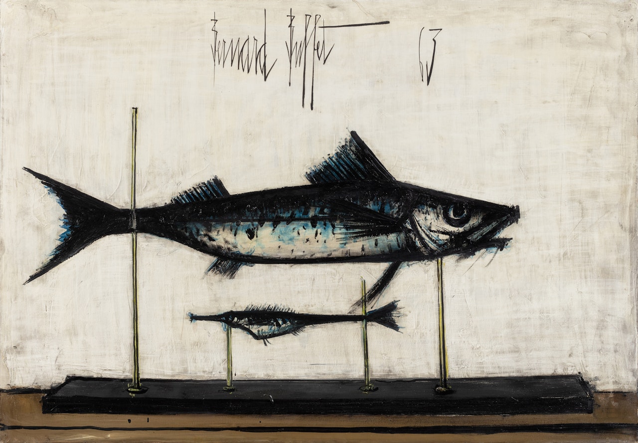 Deux Poissons Naturalisés by Bernard Buffet