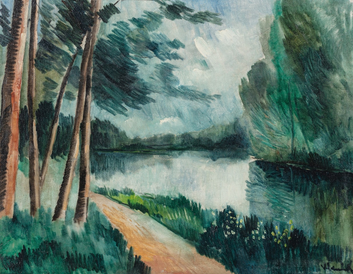 Bord de rivière by Maurice de Vlaminck