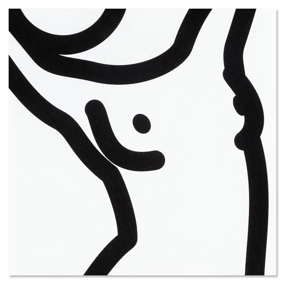 Flocked painting. 18 by Julian Opie
