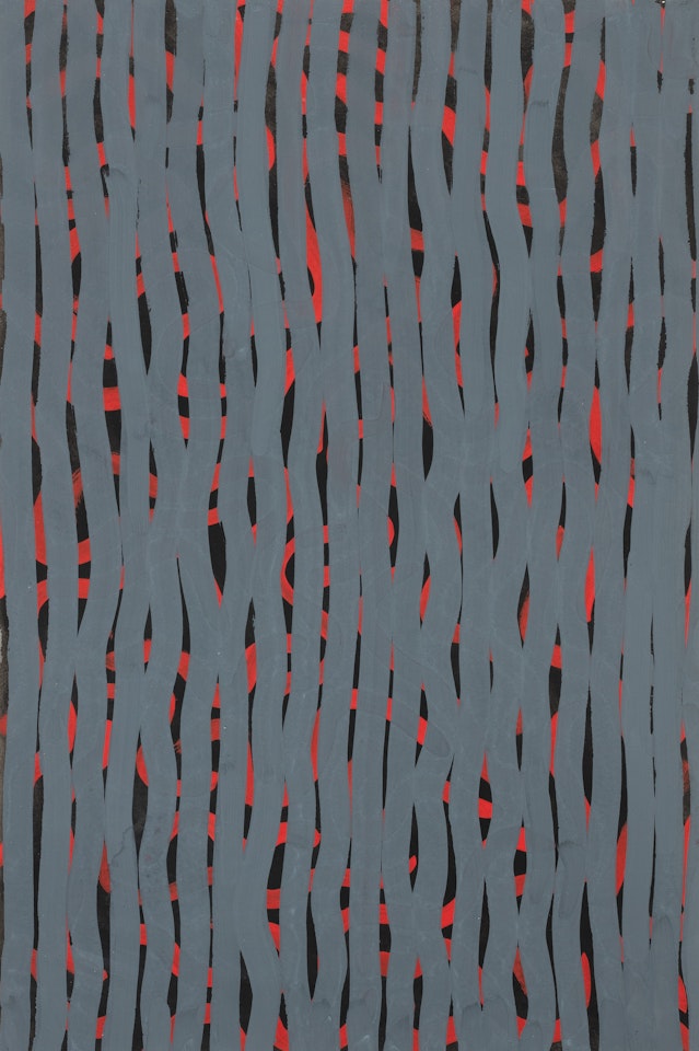 Wavy Vertical Brushstrokes by Sol LeWitt