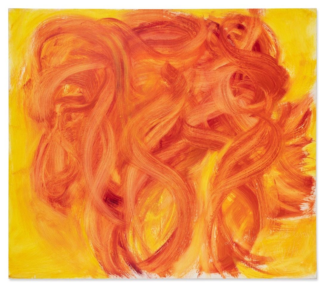 Les Chiens au soleil levant by Jean Messagier