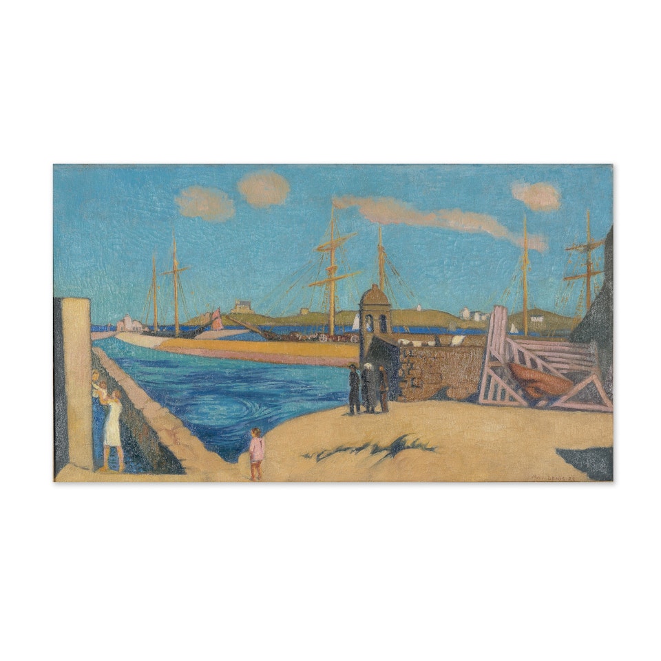 Vue du port de Roscoff by Maurice Denis