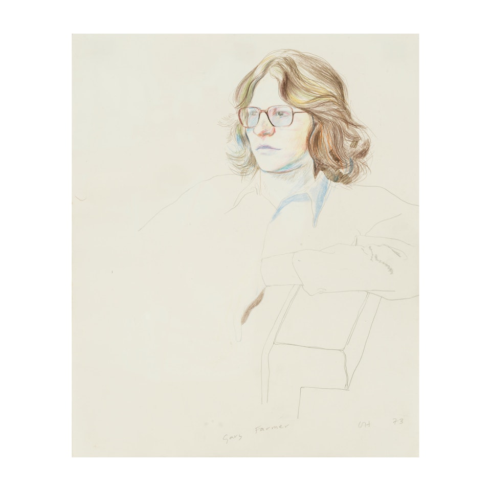 Gary Farmer by David Hockney