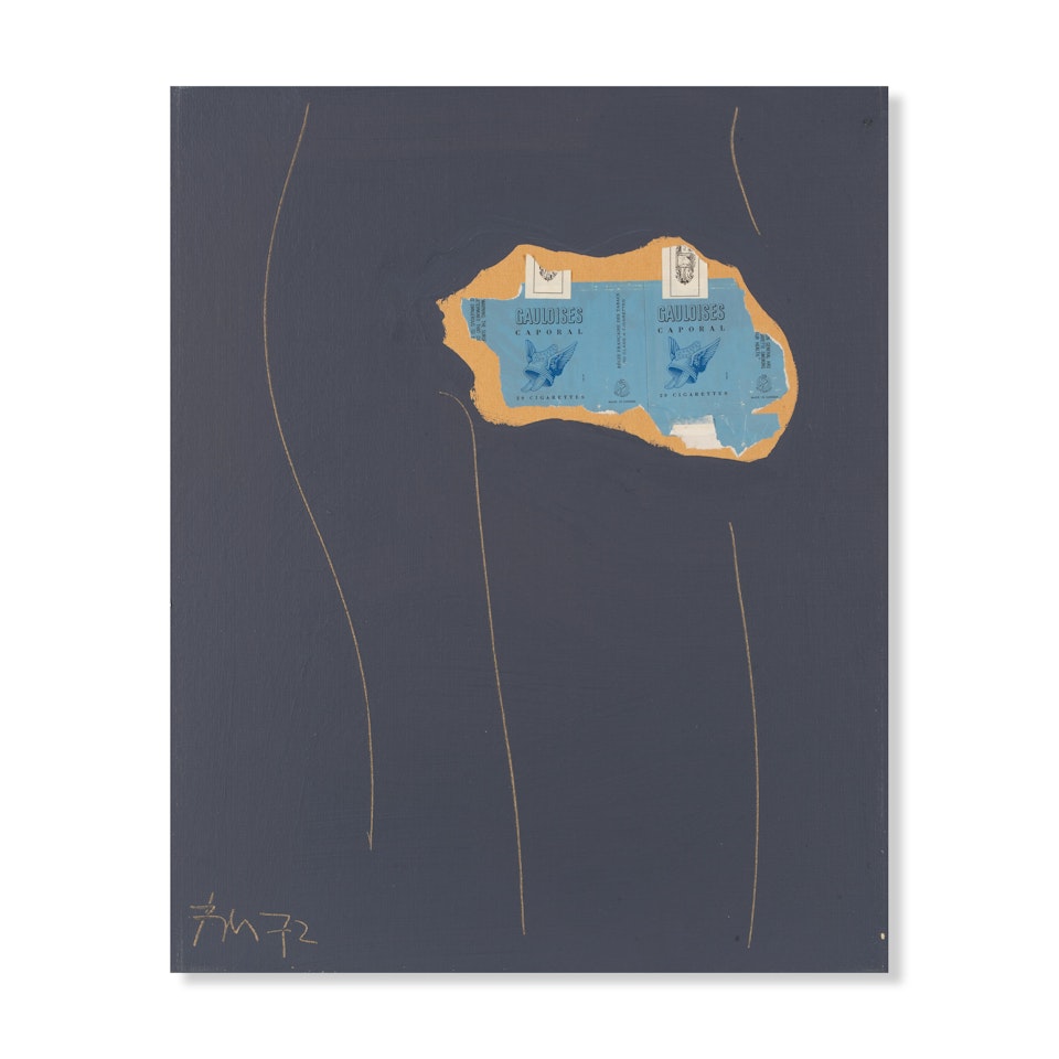Gauloises on Grey #28 by Robert Motherwell