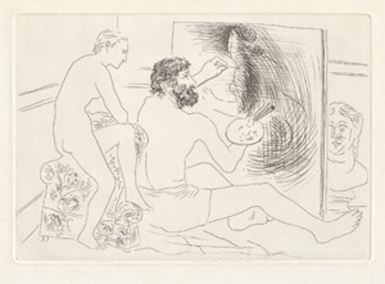 Work on the work observed by a model now by Pablo Picasso