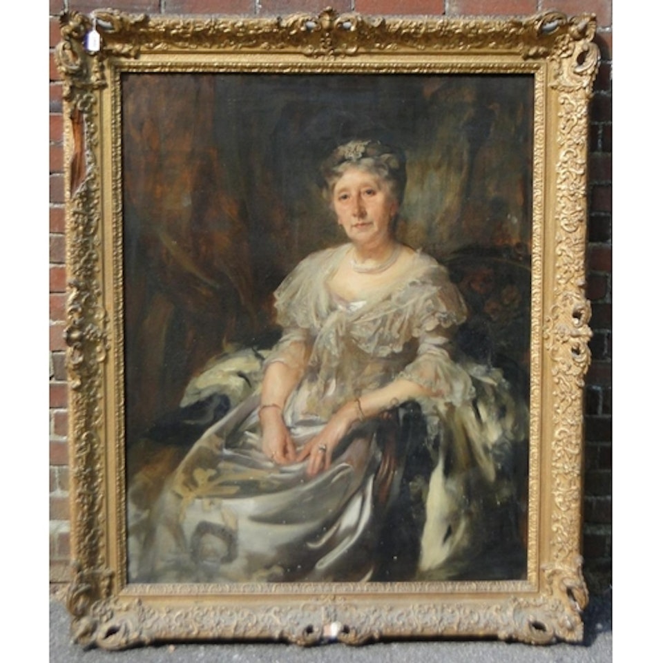 portrait of Lady Ruthven in ermine by James Jebusa Shannon