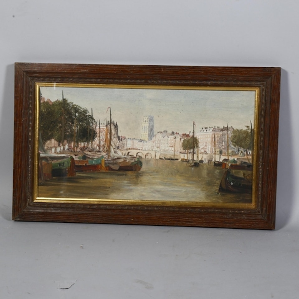 "Towards the Church of St. Lawerence, Rotterdam" by Dutch School