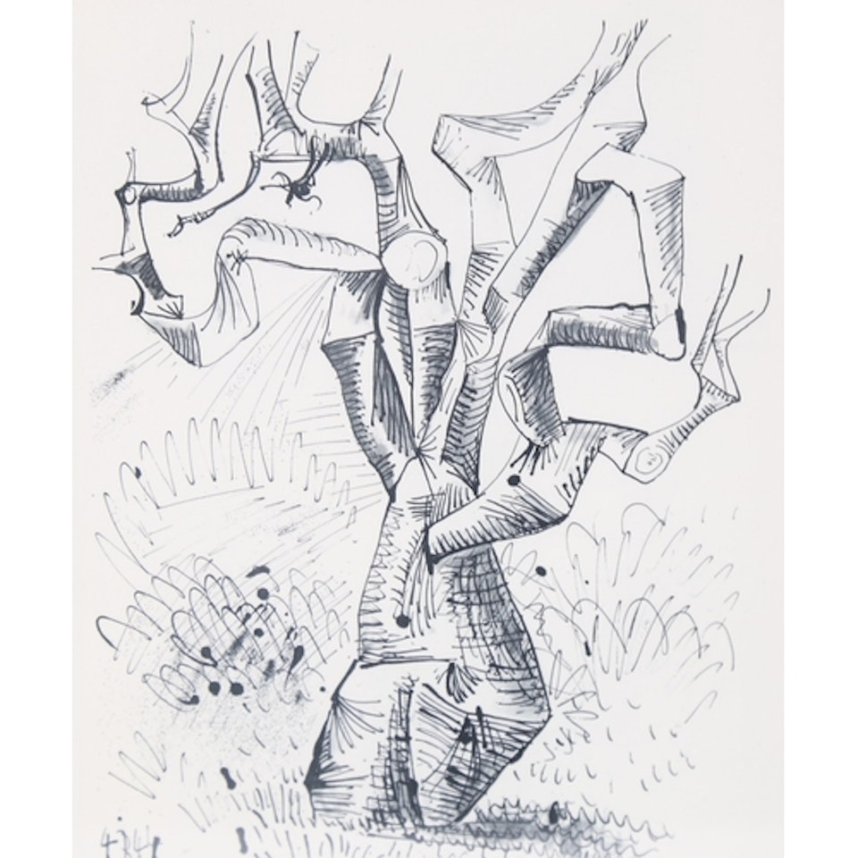 abstract tree by Pablo Picasso