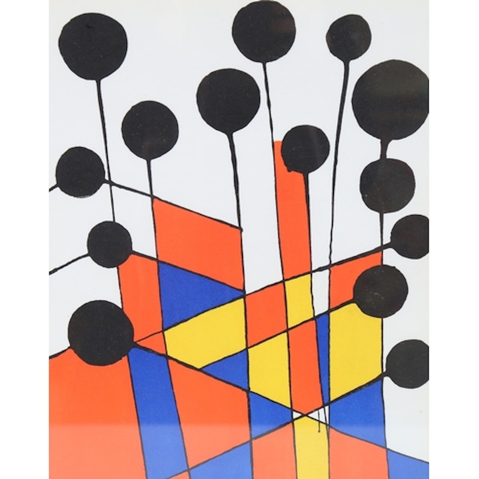 original lithograph, Le Jardin Fleuriste by Alexander Calder
