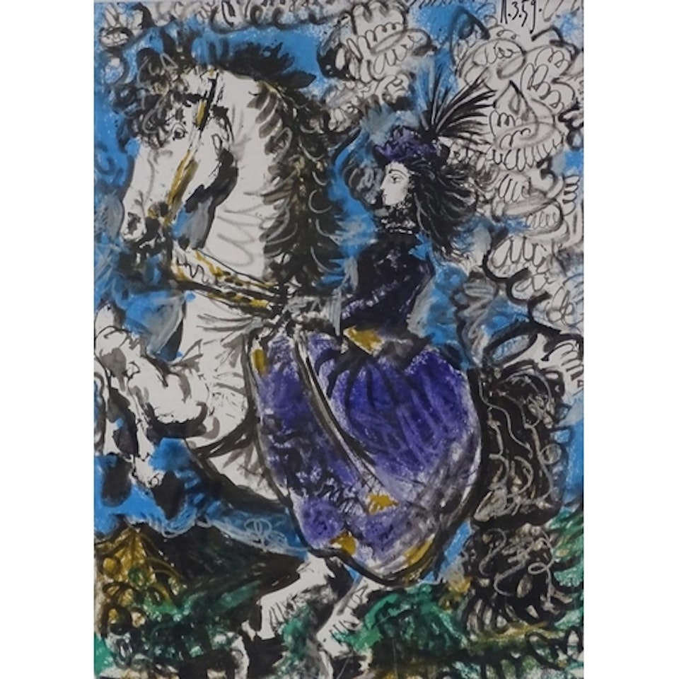 woman on horseback by Pablo Picasso