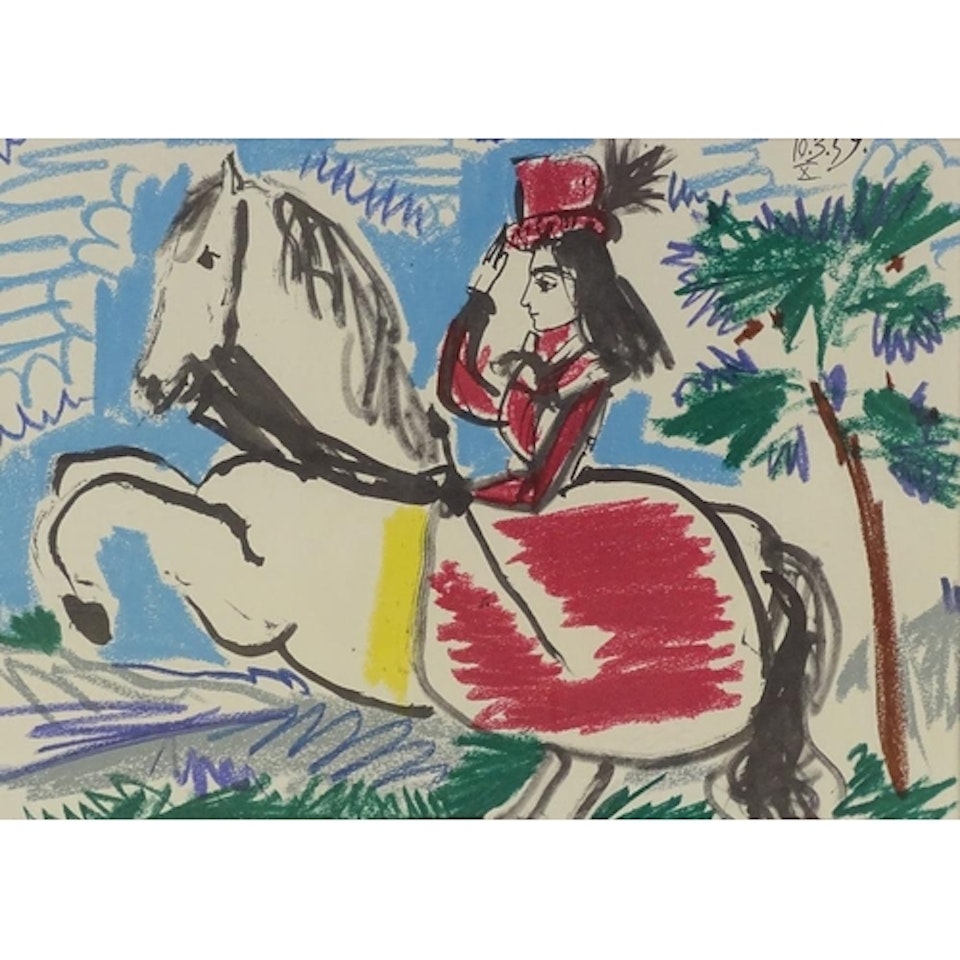 woman on horseback by Pablo Picasso