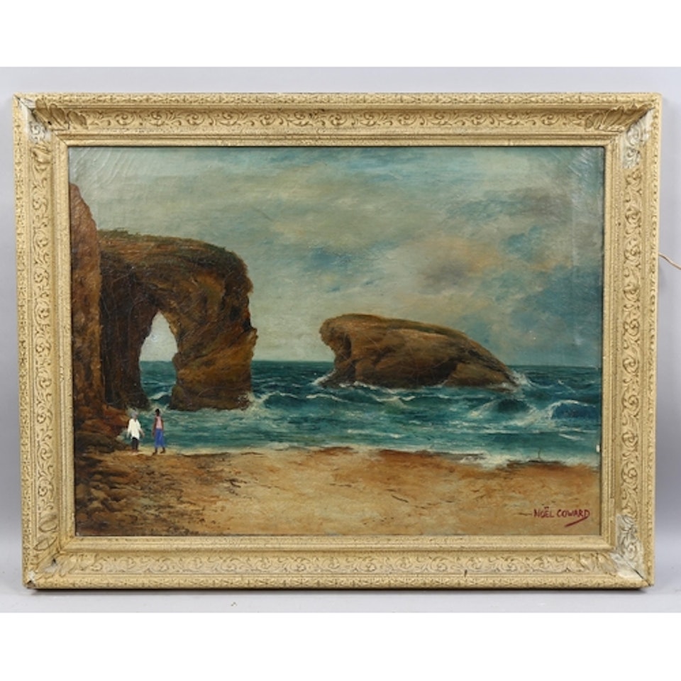 beach scene by Noel Coward
