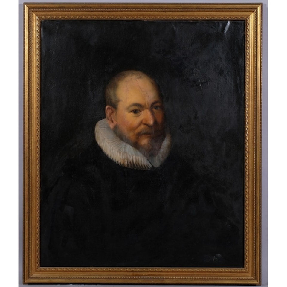 portrait of a man wearing a ruff by Dutch School