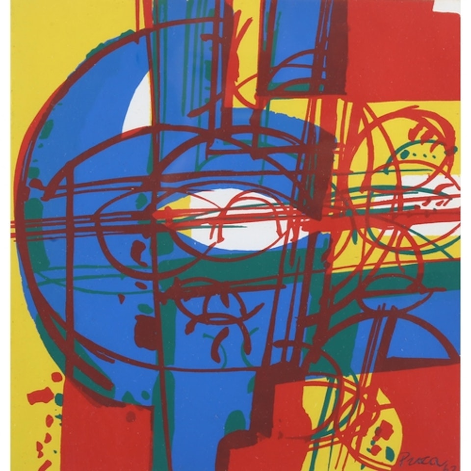 Abstract serigraph prints by Various Artists