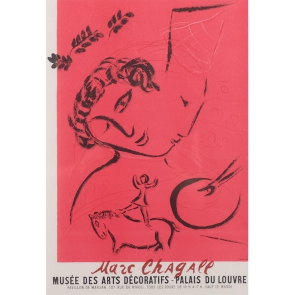 Three colours poster by Marc Chagall