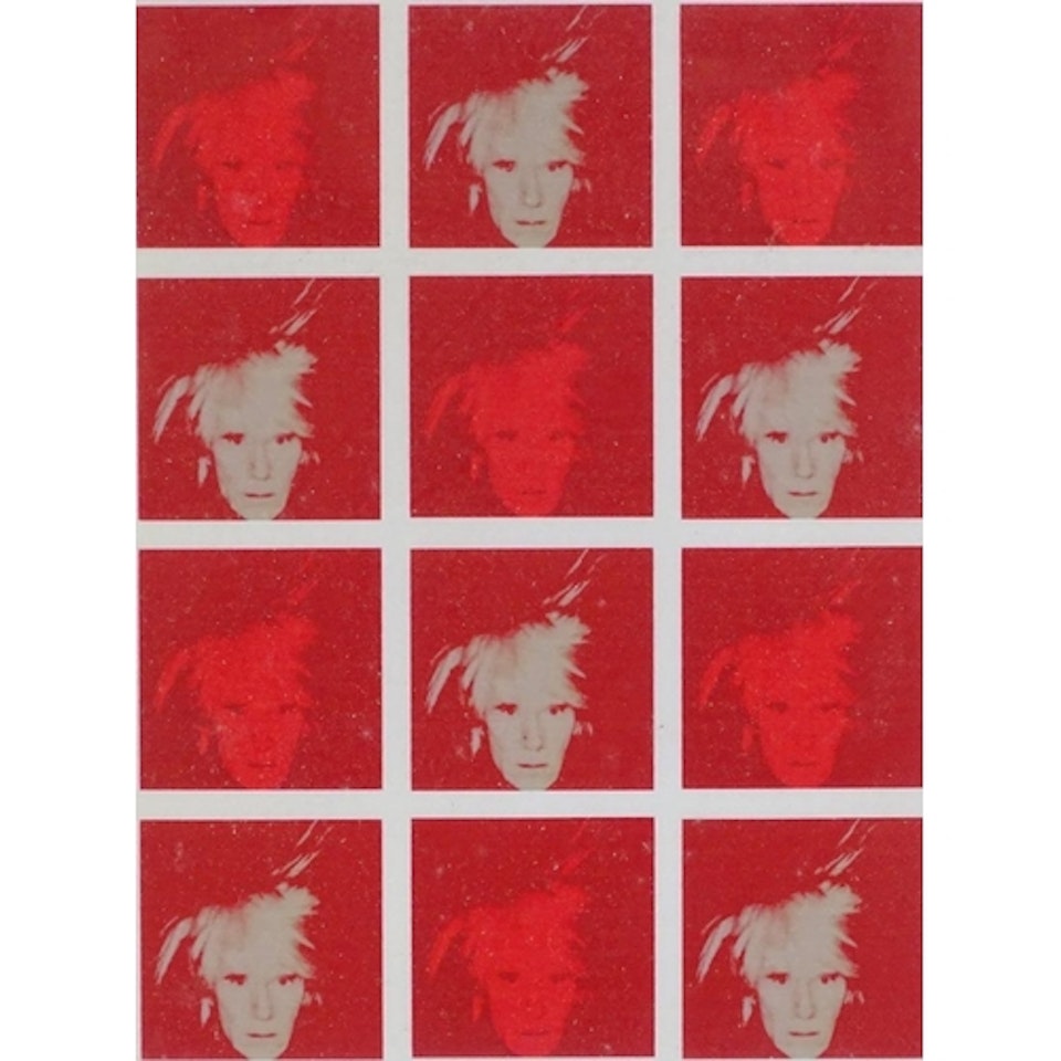Multiple self portraits by Andy Warhol