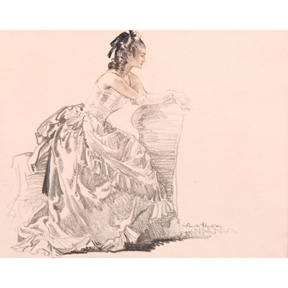 the actress Vera Lavrova in Gay Rosalinda by William Russell Flint
