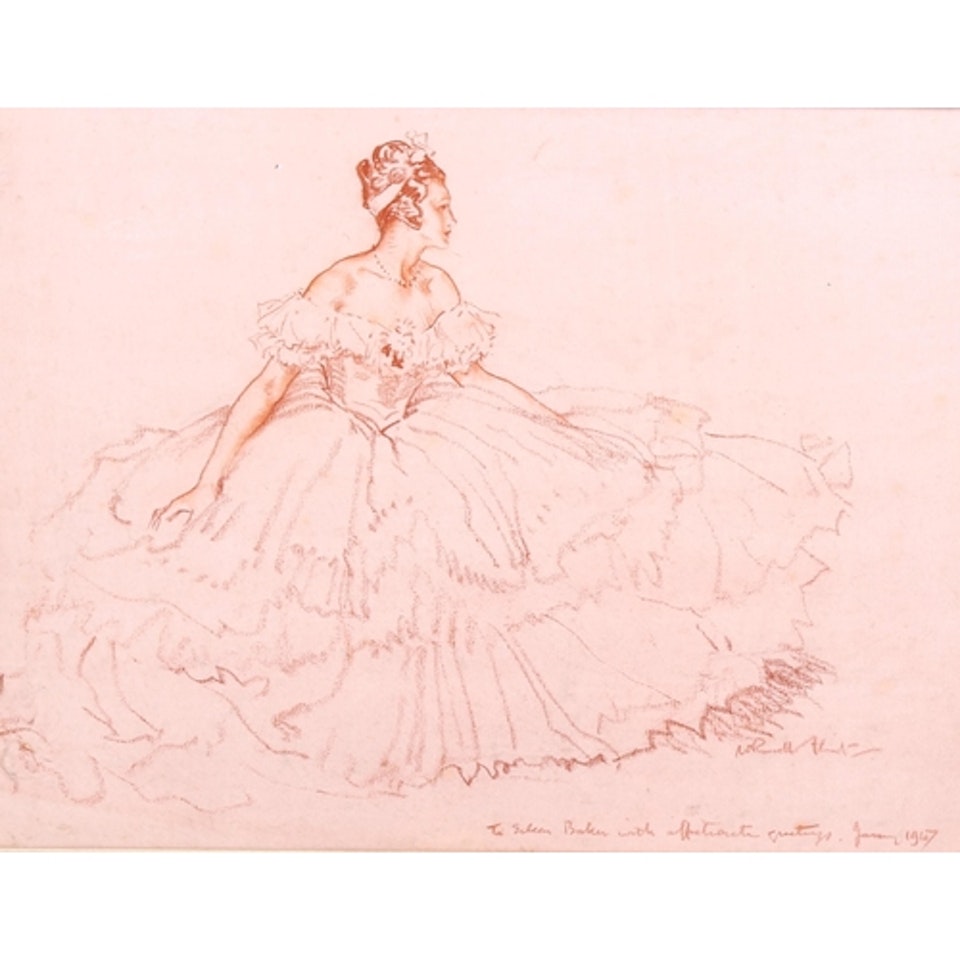 portrait of Eileen Baker in the production of Song Of Norway at Palace Theatre London W1 March 1946 to 1947 by William Russell Flint
