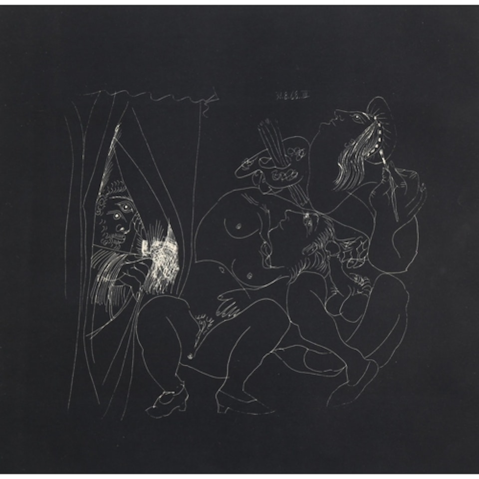 Erotic study by Pablo Picasso